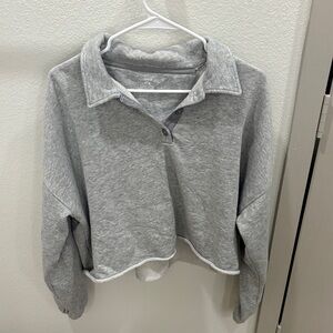 Aerie Gray Cropped Jacket